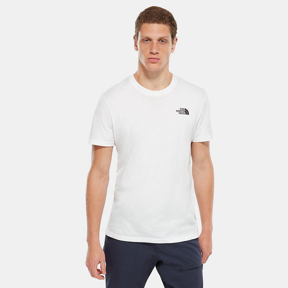 The North Face Simple Dome Ανδρικα T Shirt - Ασπρα (VXZL85671)